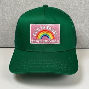 Amy Brown Comedy God is Sassy Trucker‎ Hat Cap Green Snapback Otto Brand